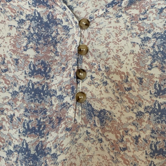 Kori Blue and Pink Floral Blouse - Picture 2 of 6